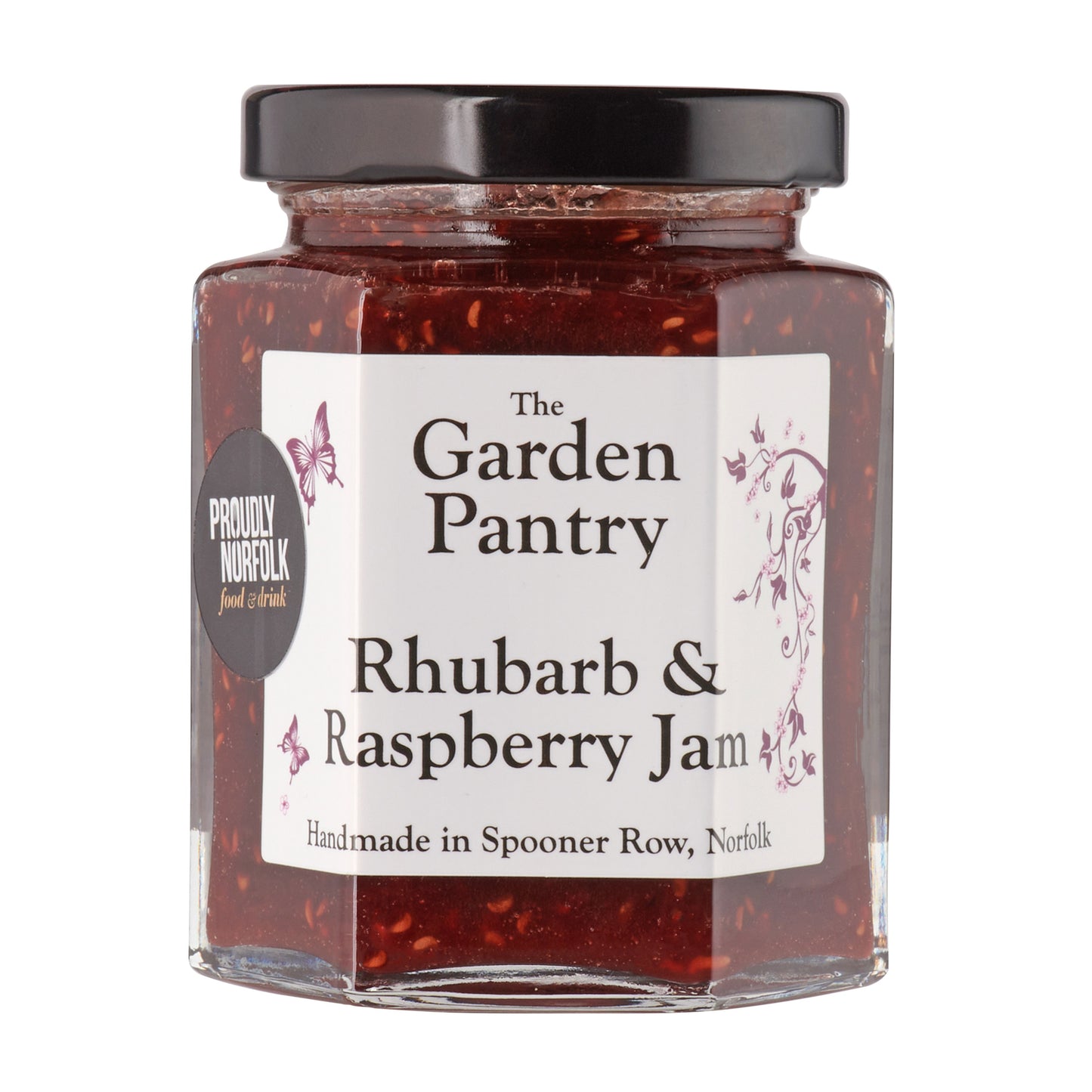 Confiture de rhubarbe et de framboise The Garden Pantry
