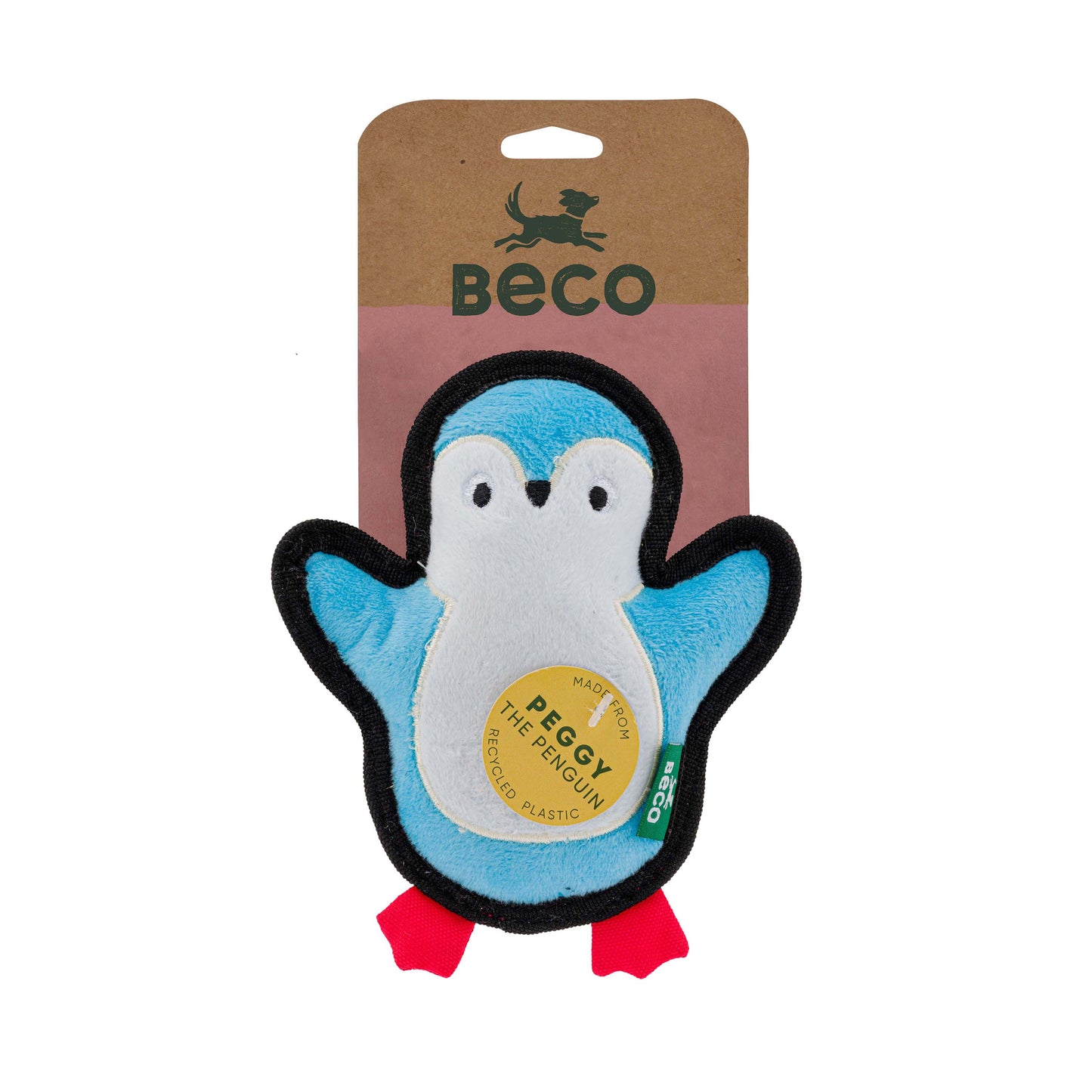 Beco Rough & Tough Recycled Dog Toy, Penguin