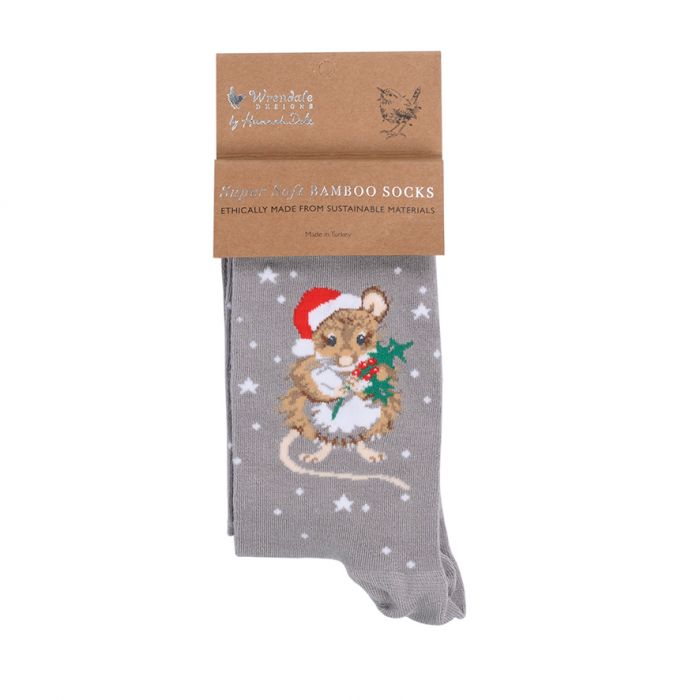 Wrendale 'Christmouse' Bamboo Socks