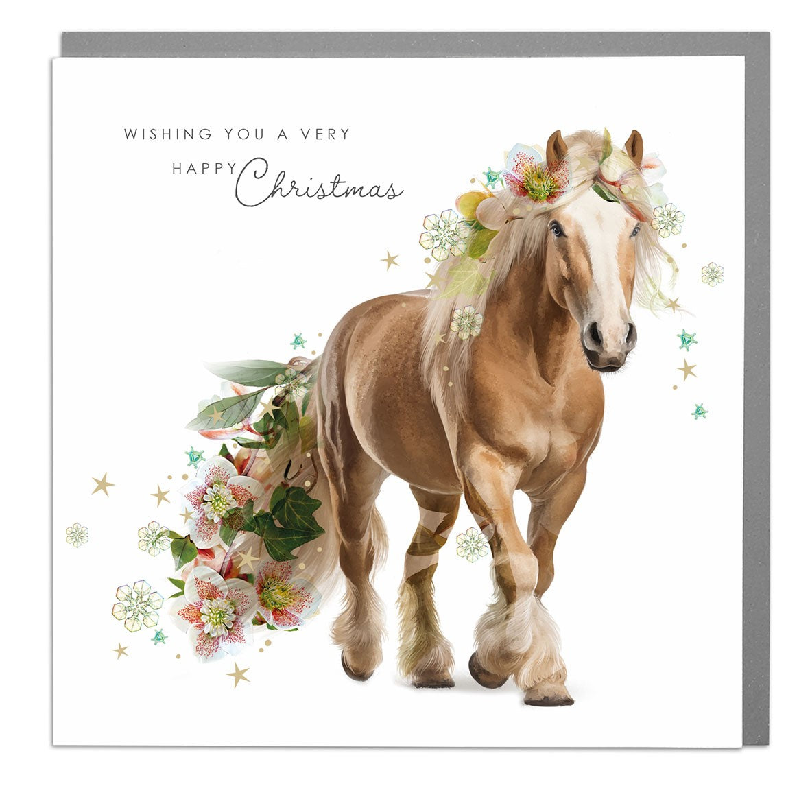 Joyeux Noël Carte de cerf de Virginie