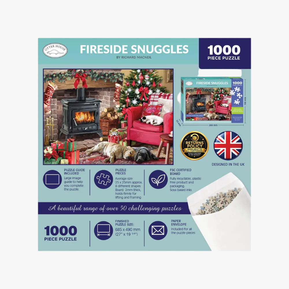 Fireside Snuggles - 1000 Piece Jigsaw Puzzle