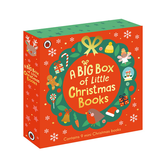 Une grosse boîte de petits livres de Noël