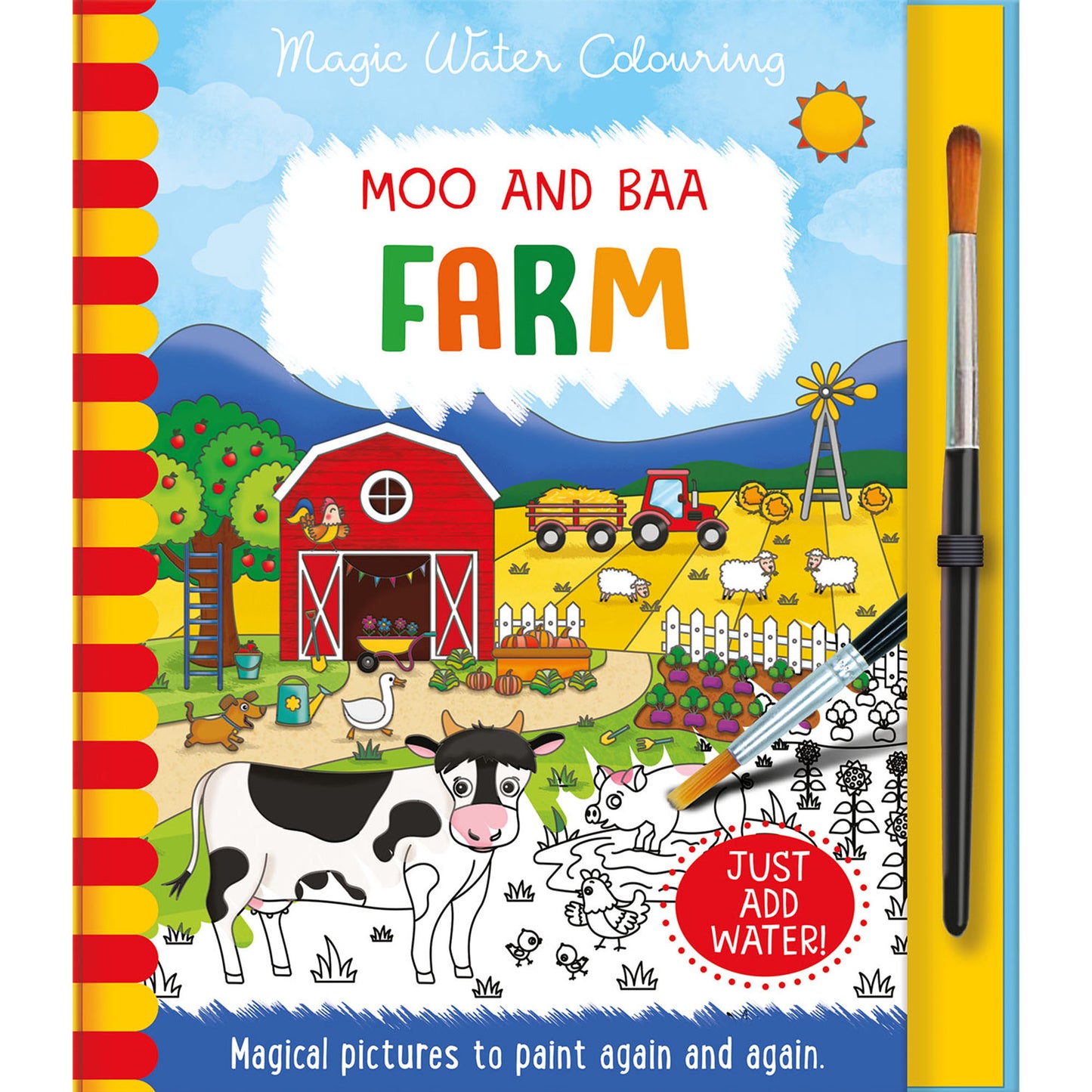 Magic Farm Watercolour Colouring Book