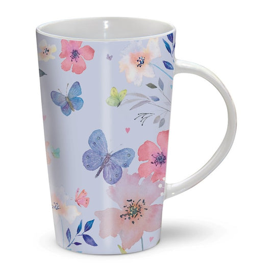 Butterfly Floral Mug