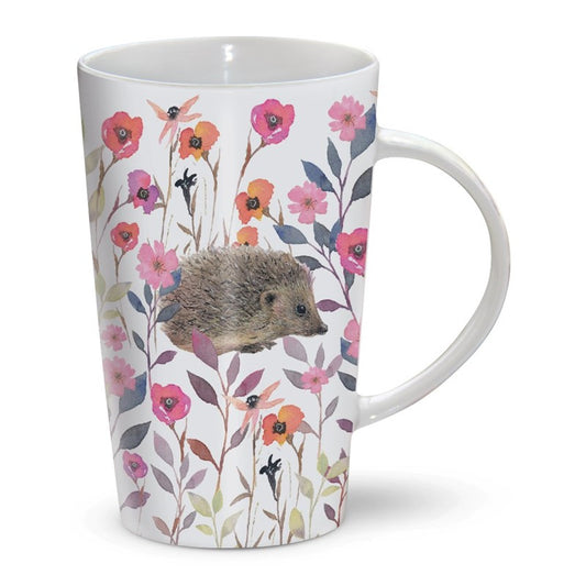Hedgehog Floral Mug
