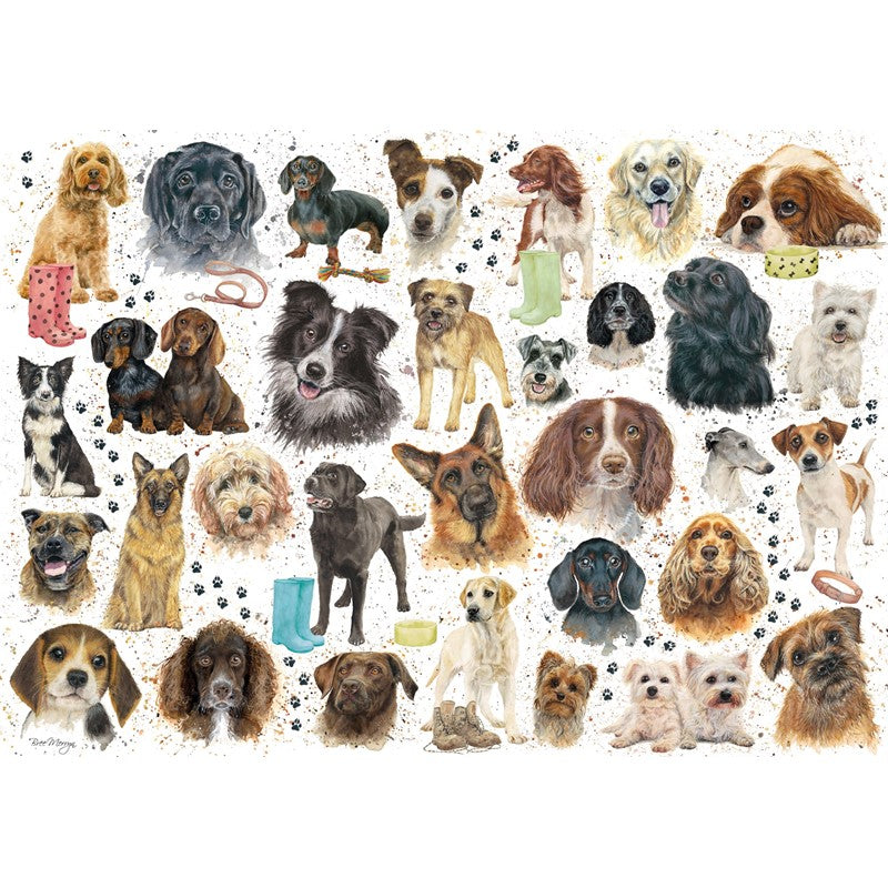 Puzzle 1000 pièces Montage de chiens