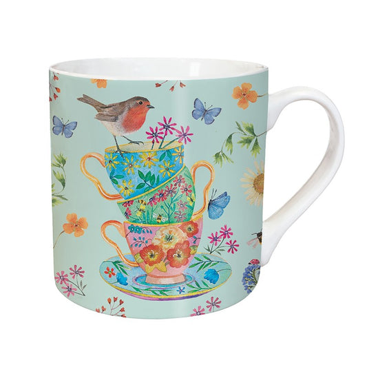 Taza Robin y tazas de té