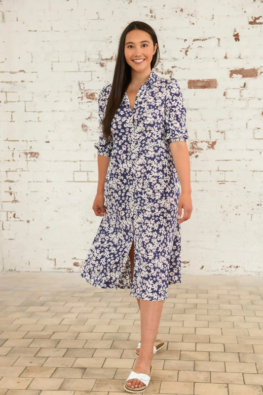 Lighthouse Clothing Aoife Dress - Indigo Daisy