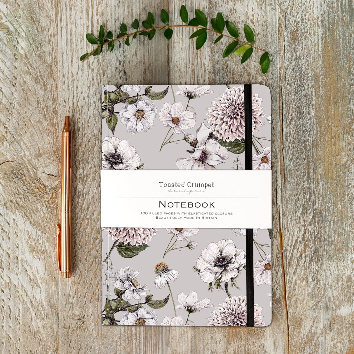 Toasted Crumpet Blanc Stone A5 Notebook