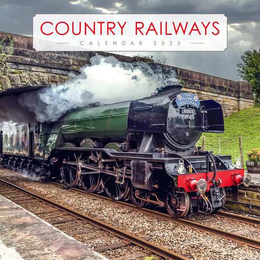 Country Railways Square Calendar 2025