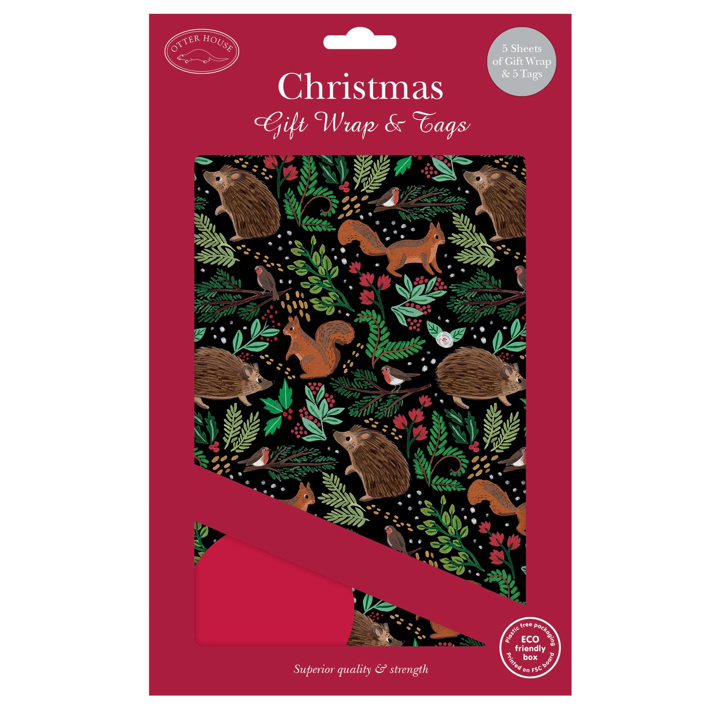 Woodland Animals Gift Wrap