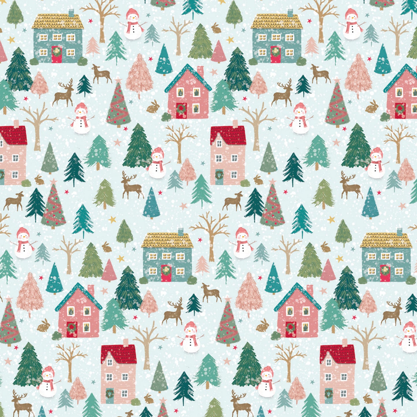 Papel de regalo de Woodland Village