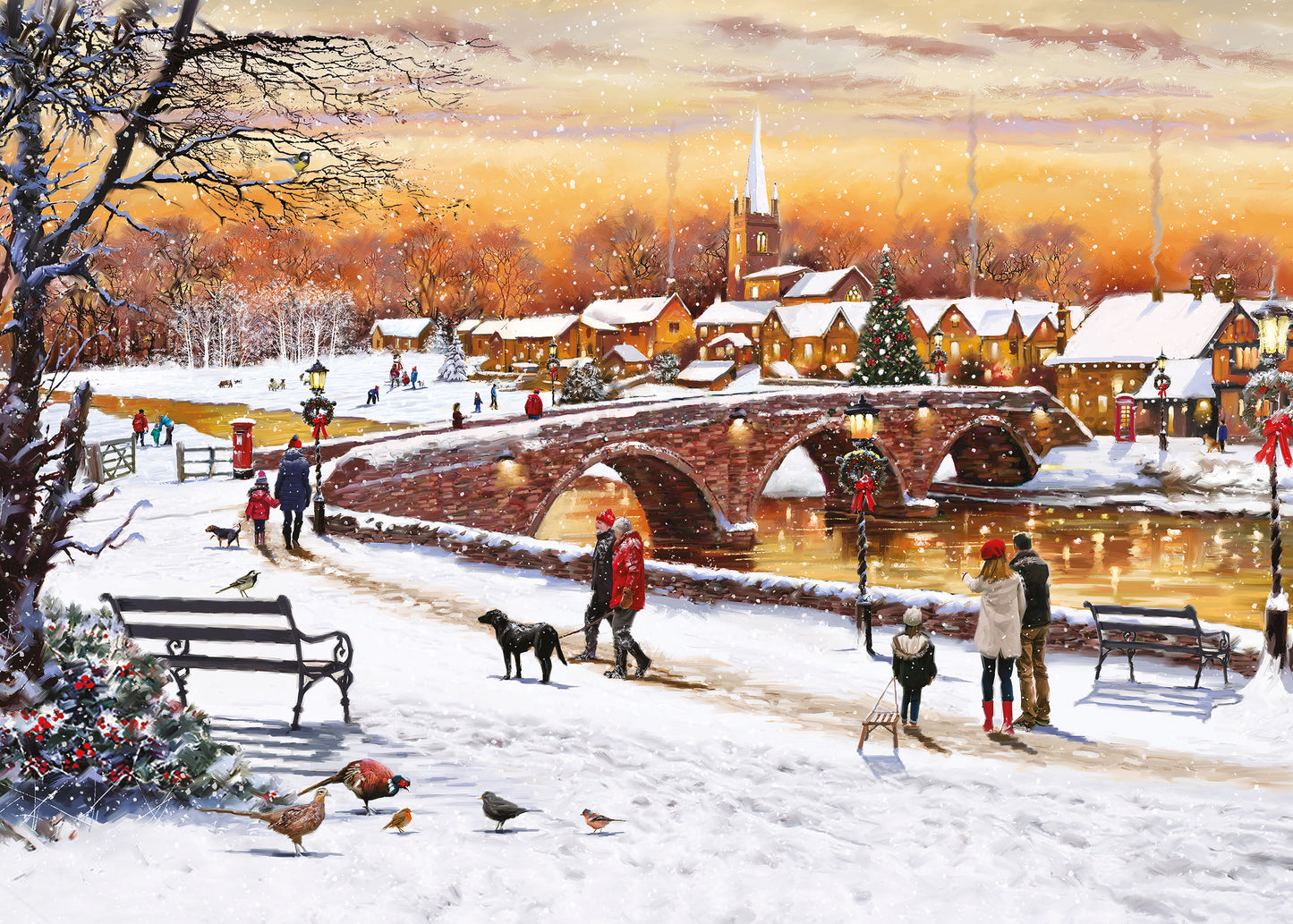 Winter Sunset 1000pc Puzzle