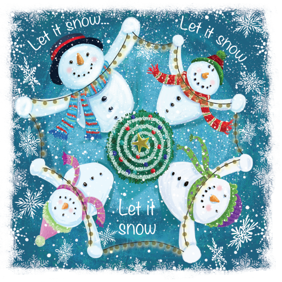 Pack de pare-chocs de cartes de Noël Redwings (5 paquets)