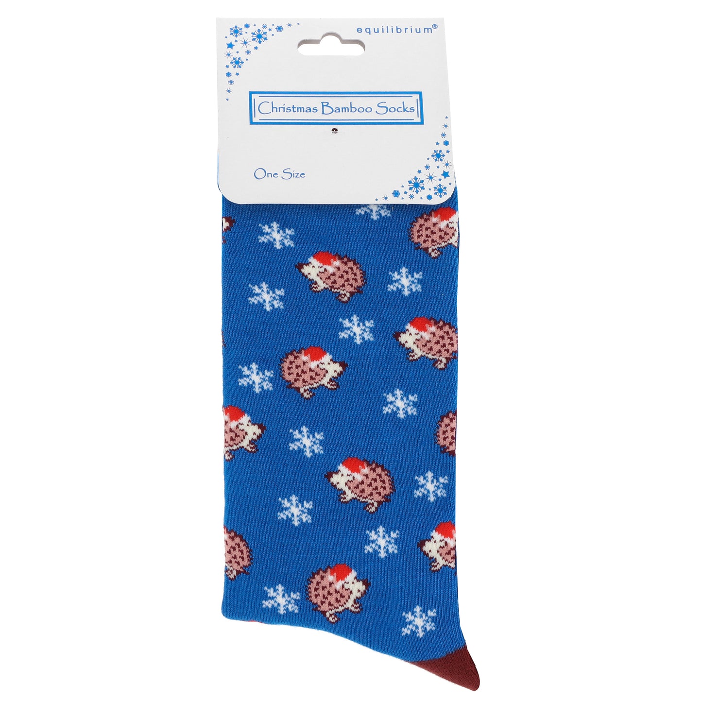 Hedgehog Christmas Bamboo Socks