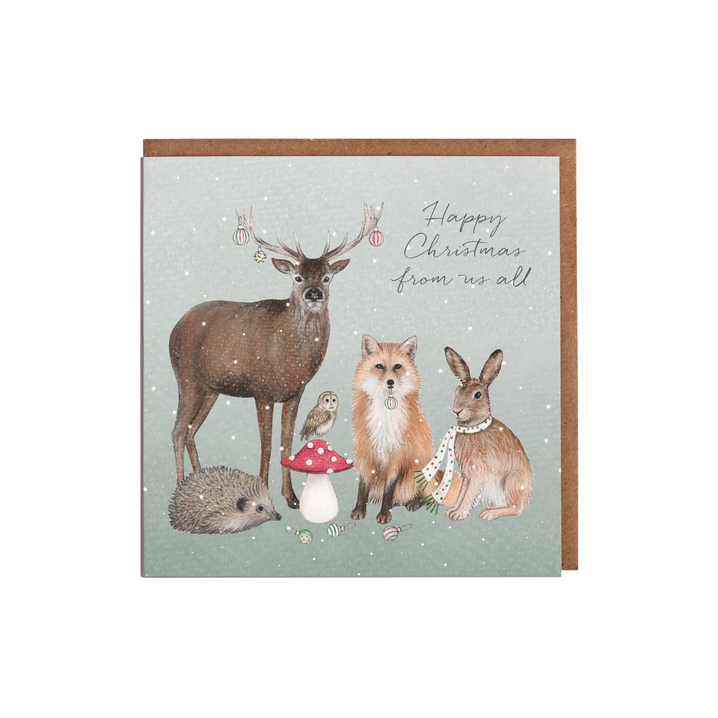 Woodland Animals Christmas Card