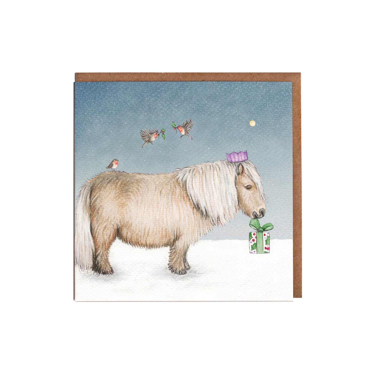 Shetland Pony Christmas Card