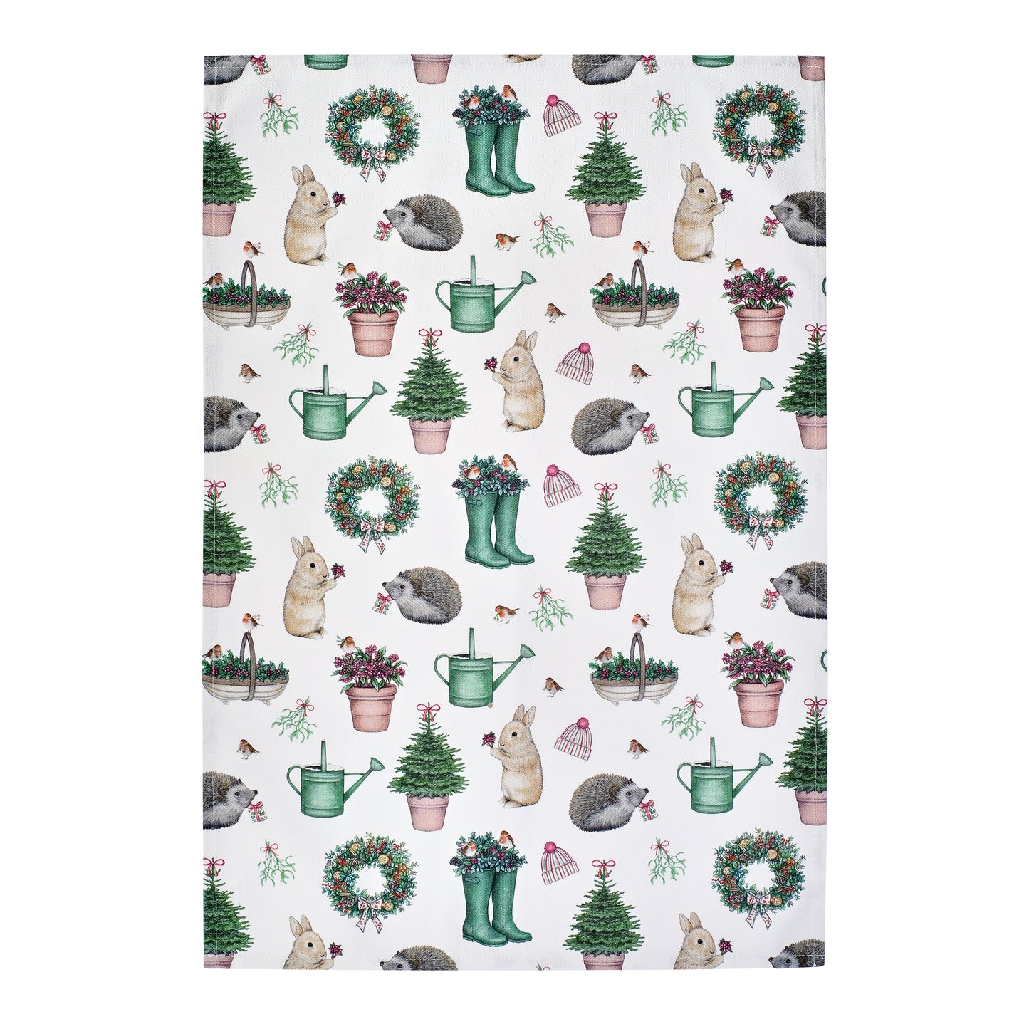 Christmas Garden Tea Towel