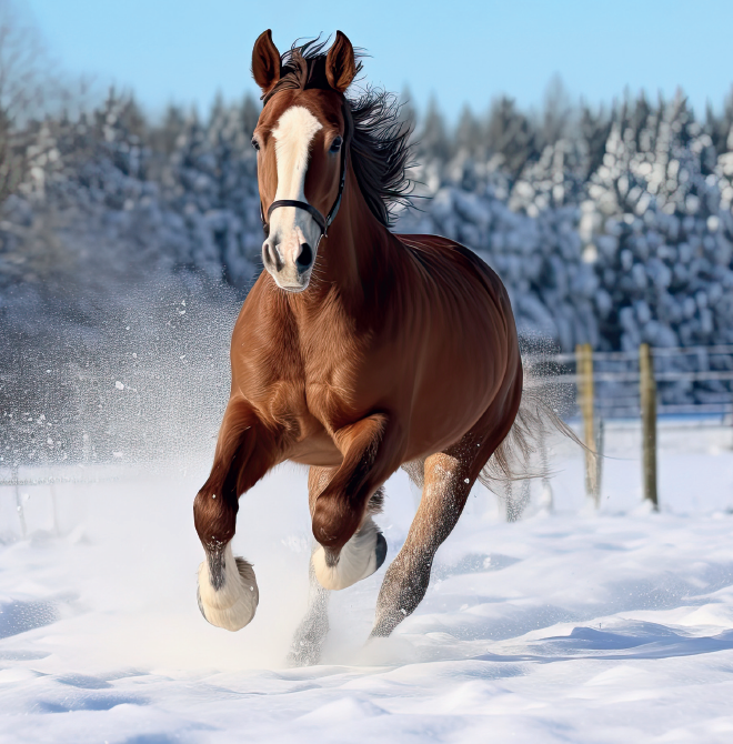 Running through the Snow