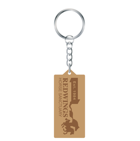 Redwings Logo Bamboo Keyring