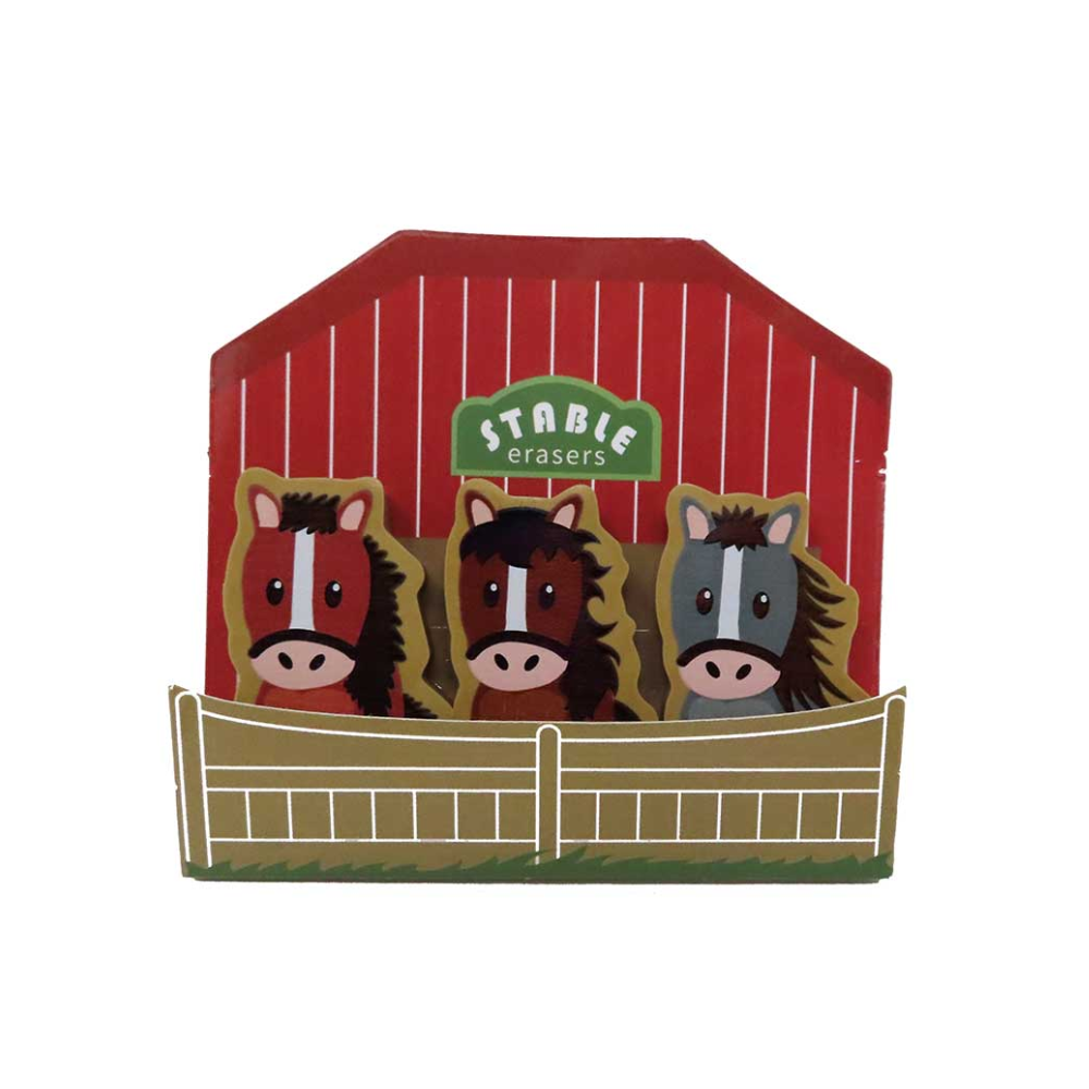 Pony in Stable Erasers