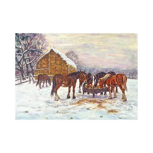 Redwings Horses in the Snow