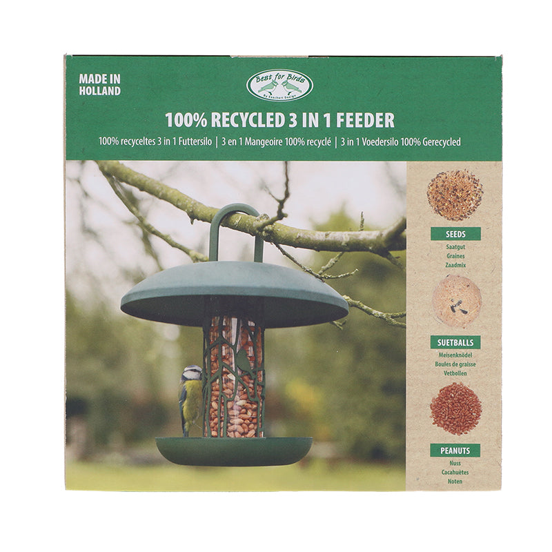 Recycled 3 in 1 Bird Feeder