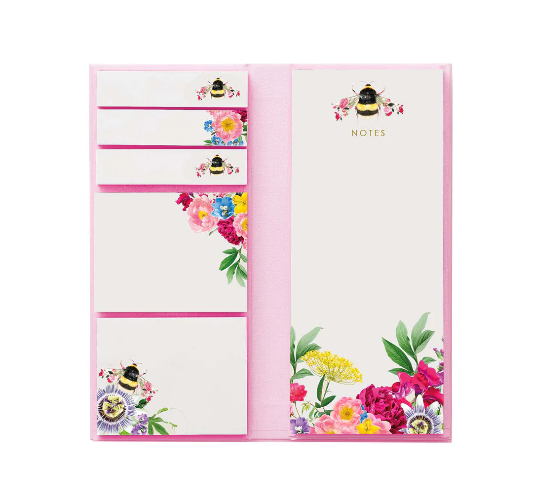 Botanical Bee Sticky Note Folio Set