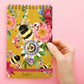 Botanical Bee Reporter Notepad