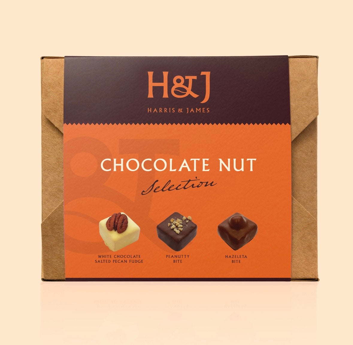 Boîte de chocolat individuelle H&amp;J Chocolate Nut