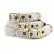 Tweedmill Grey Herringbone Dog Collar