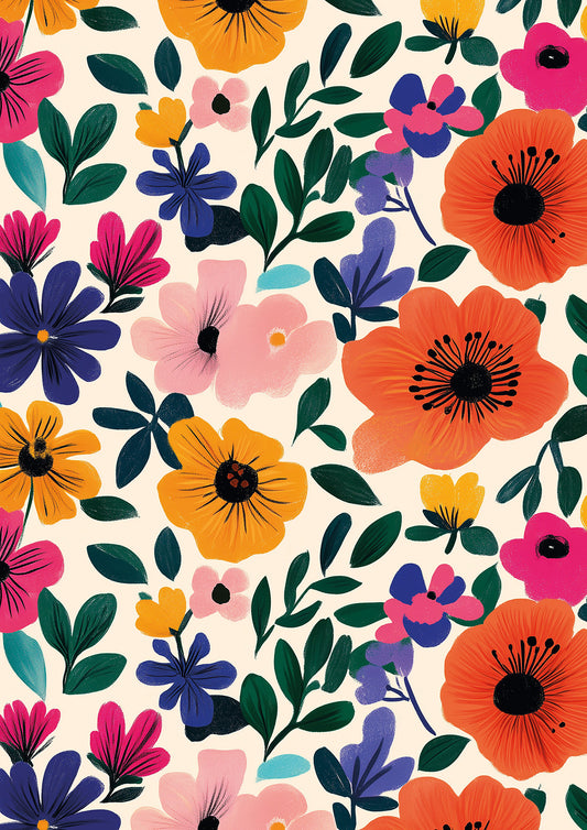 Daisy Floral Gift Wrap
