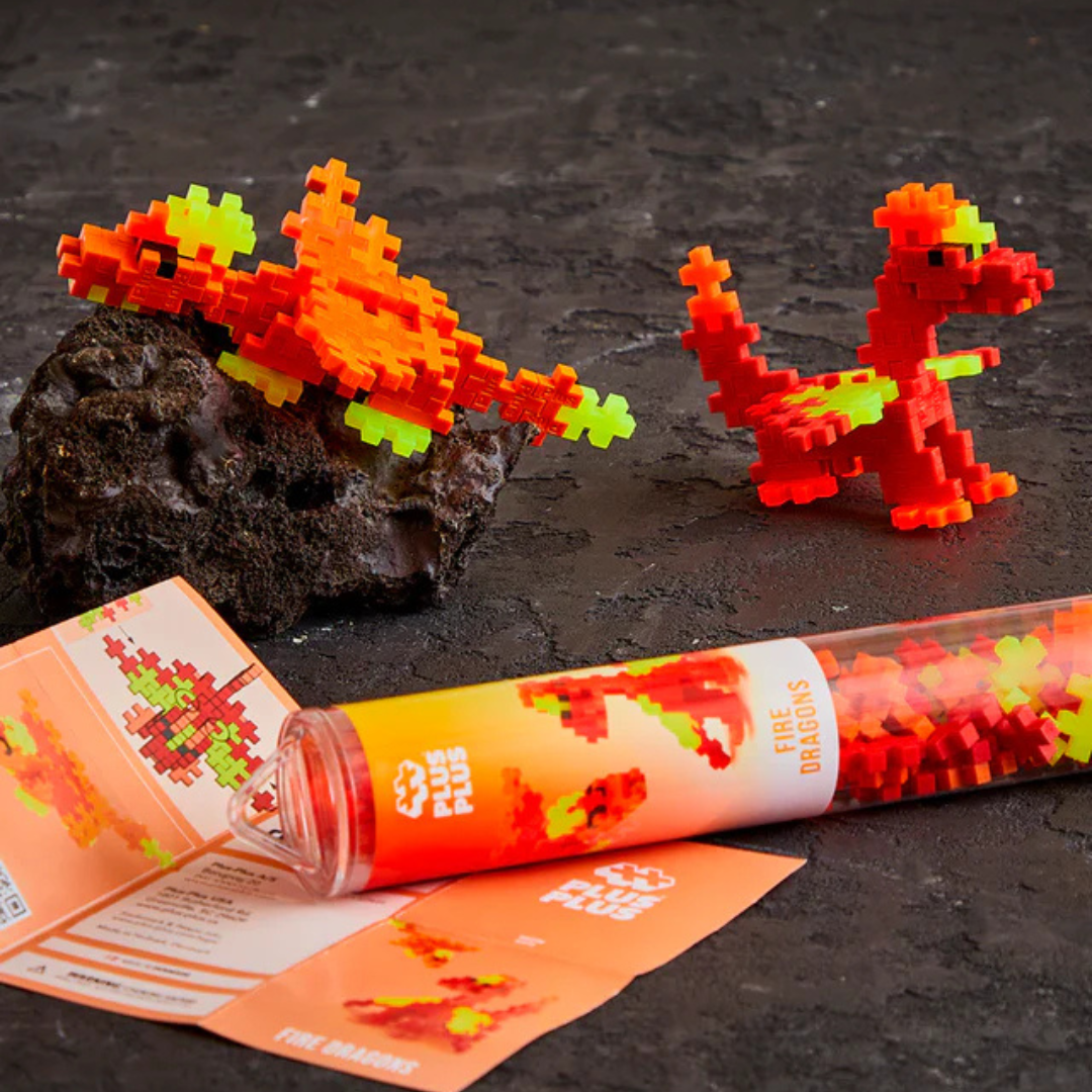 Plus Plus Fire Dragon