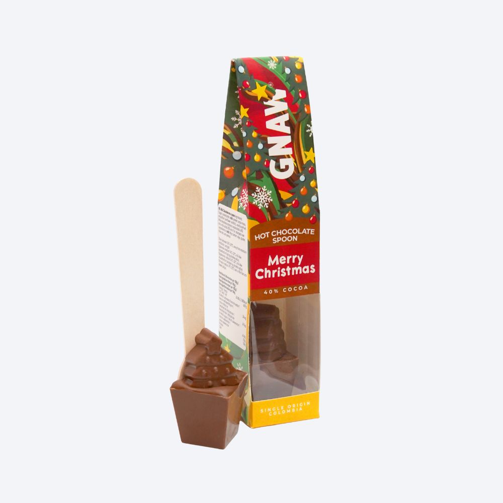 Christmas Tree Milk Hot Chocolate Spoon