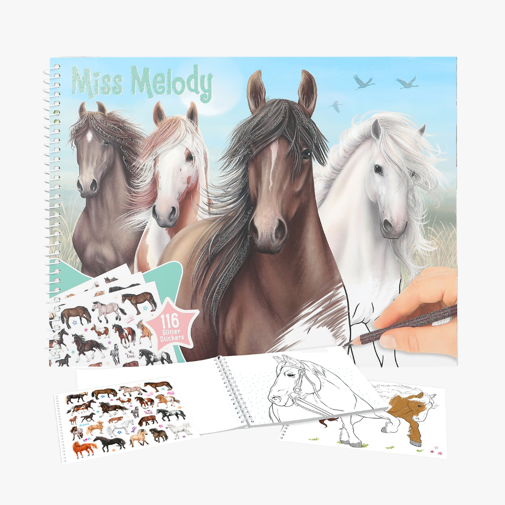 Miss Melody Horse Colouring Book