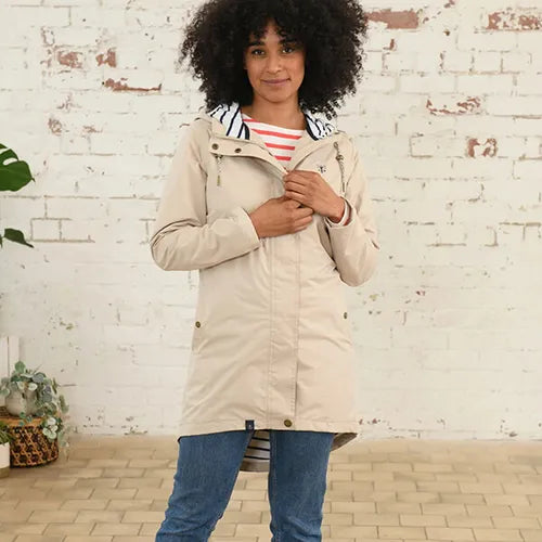 Lighthouse Clothing Beachcomber Long Coat - Biscuit