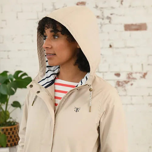 Lighthouse Clothing Beachcomber Long Coat - Biscuit