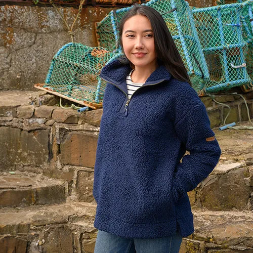 Lighthouse Clothing Coast Half Zip Fleece - Navy