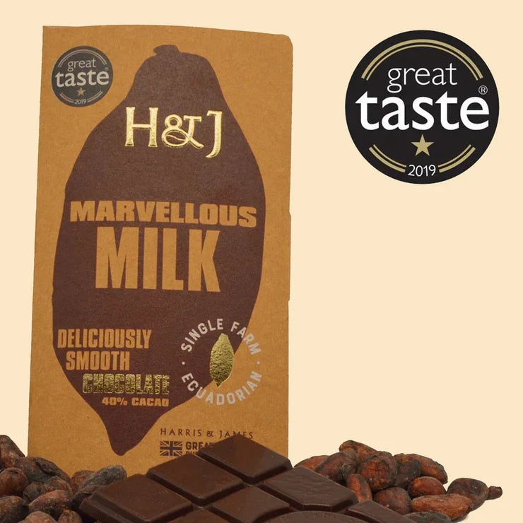 Barre de chocolat au lait merveilleuse H&amp;J