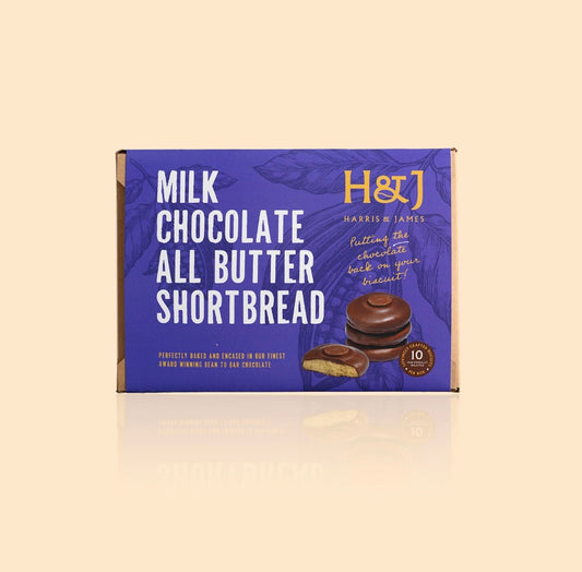 H&J Milk Chocolate All Butter Shortbread Biscuits