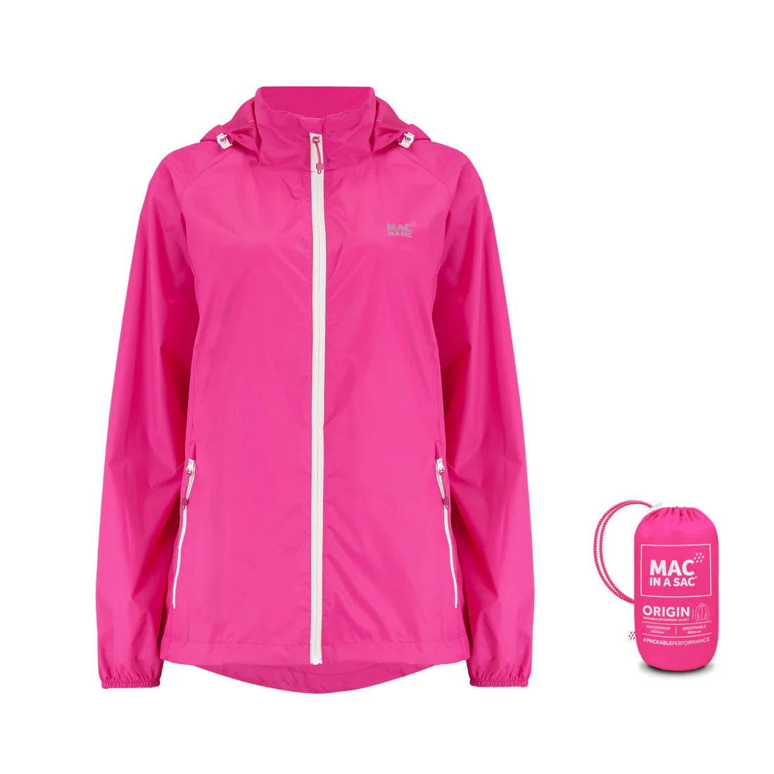 Mac in a Sac Waterproof Jacket - Pink