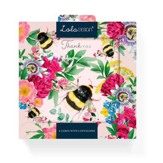 Botanical Bee Thank You Notecards