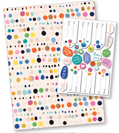 Colourful Dots Gift Wrap