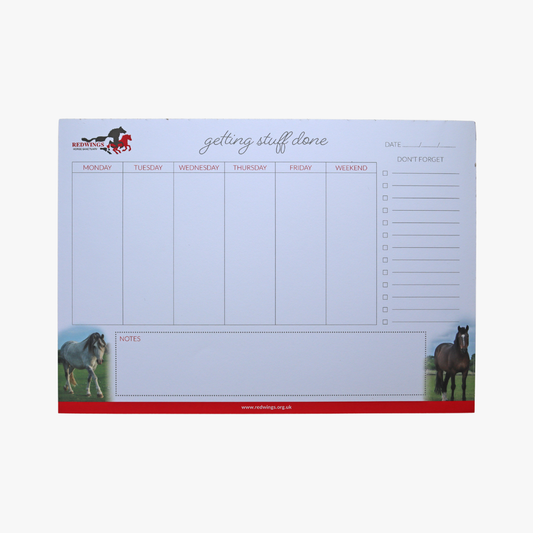 Planificateur hebdomadaire Redwings