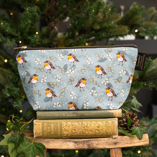 Robin & Eucalyptus Wash/Make Up Bag