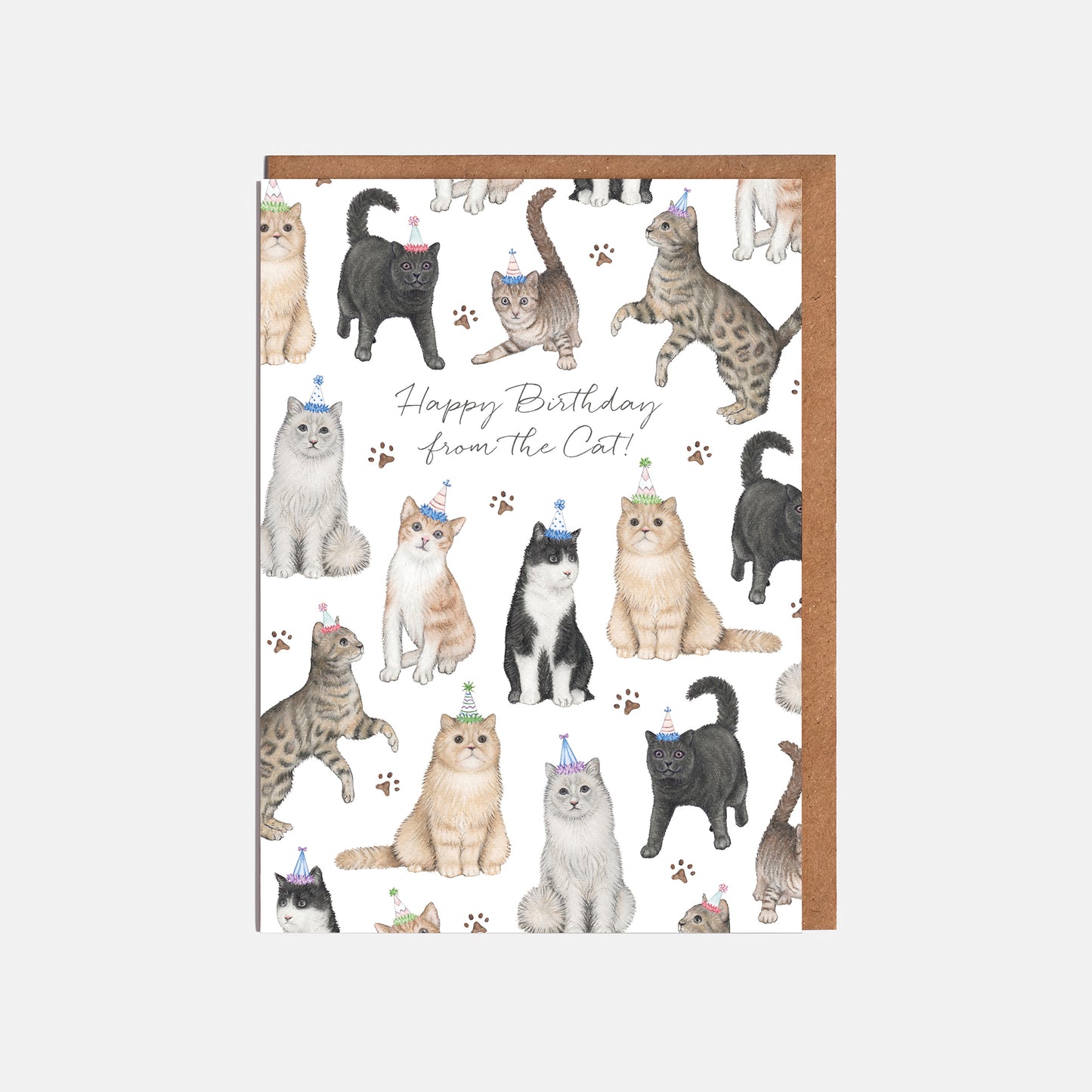 Carte Joyeux anniversaire du chat