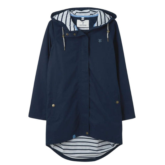 Lighthouse Clothing Beachcomber Long Coat - Navy