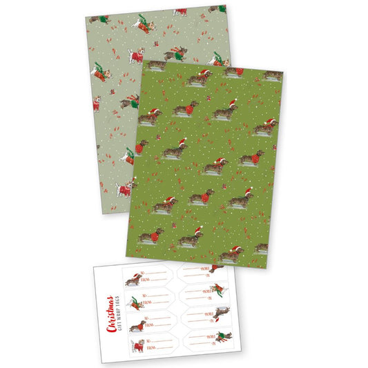 Festive Dogs Gift wrap
