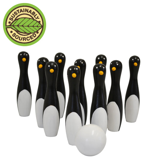 Bolos de pingüinos en una bolsa