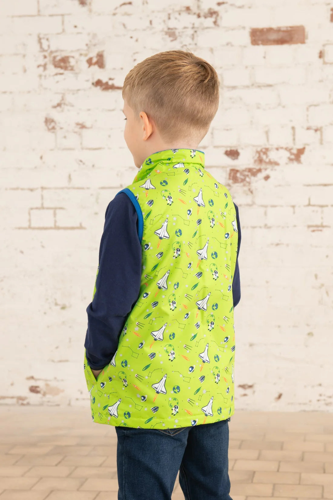 Lighthouse Clothing Alex Boys Gilet - Lime Space